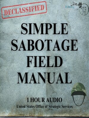 cover image of Simple Sabotage Field Manual
